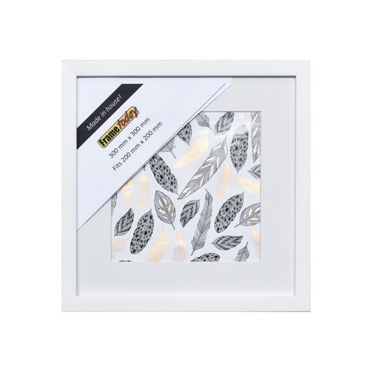 Everyday white square frame 300X300mm