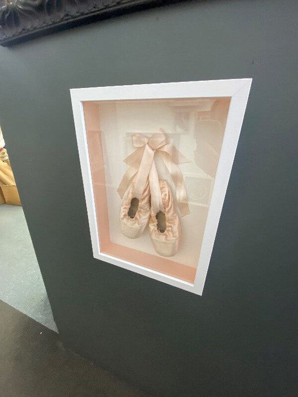 ballet shoes framed framed ballet shoes