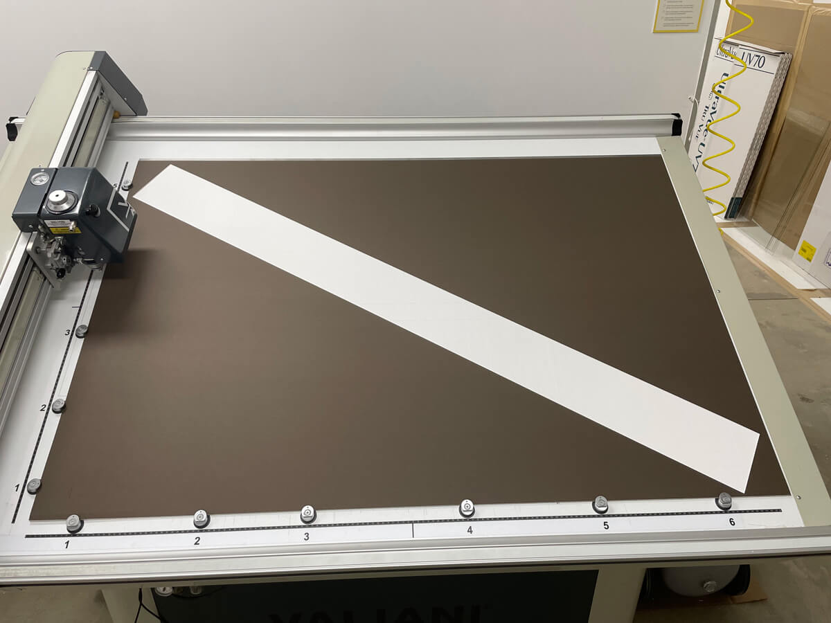 Huge matboard cut diagonally