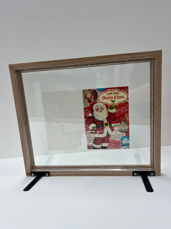 Back Christmas card frame Christmas card frame back