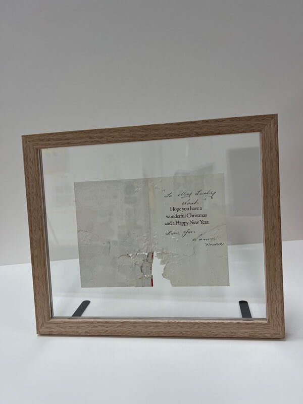 Front Christmas card frame Christmas card frame front