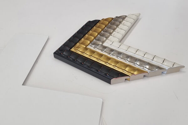 Kyoto frame samples with white mat Kyoto collection frames and white mat