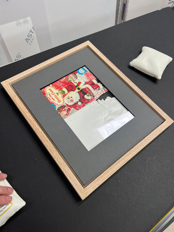 Matboard template Christmas card with mat board template