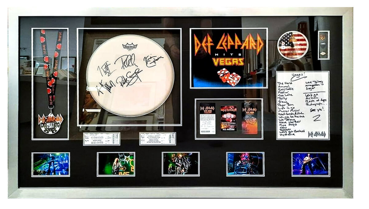 Def Leppard Collectables box frame