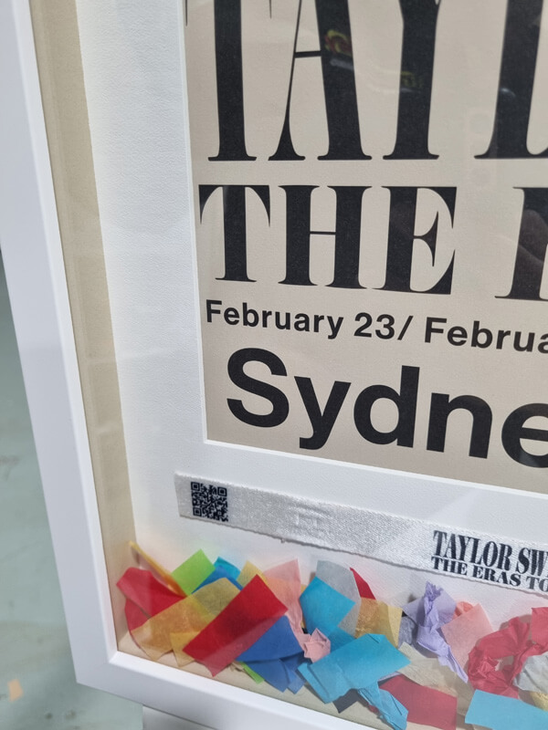 Swiftie poster wristband confetti Matboard packout wristband confetti