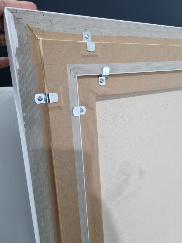 Wild woman canvas double float frame back Back side double float frame