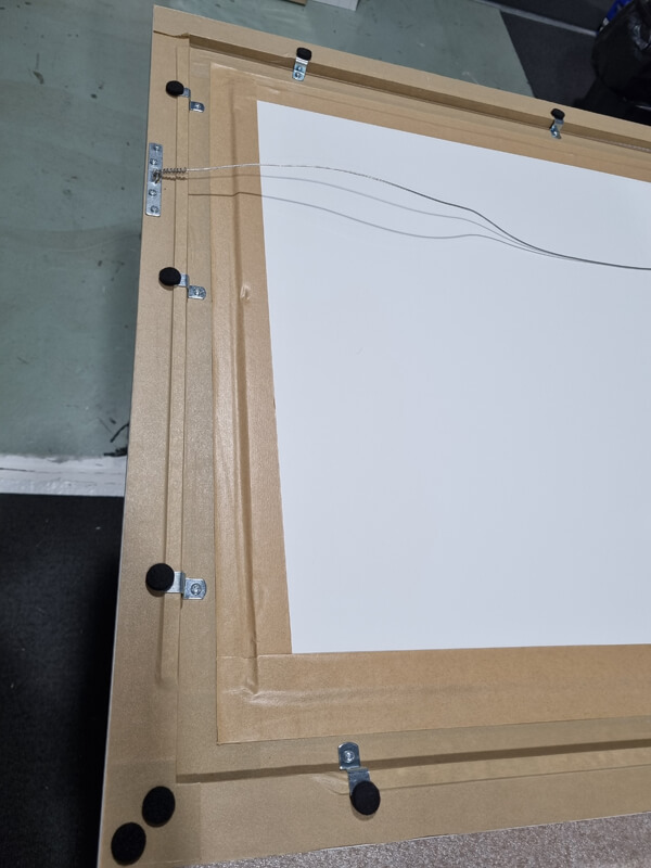 Wild woman canvas double float frame back Double float frame back