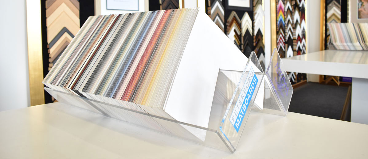 Selecting mat boards or mounts