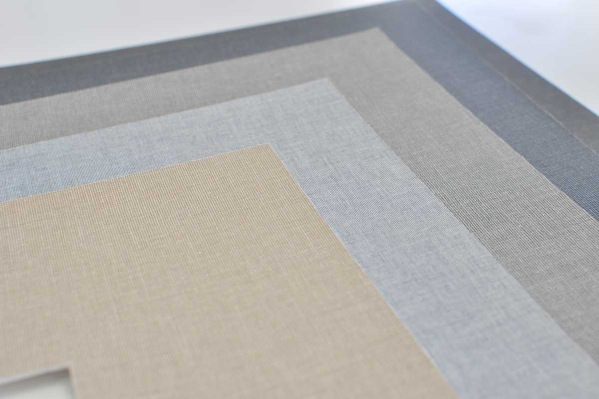 textured weave matboards